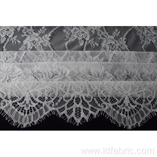 100% Nylon Panel Lace Fabric For Bridal